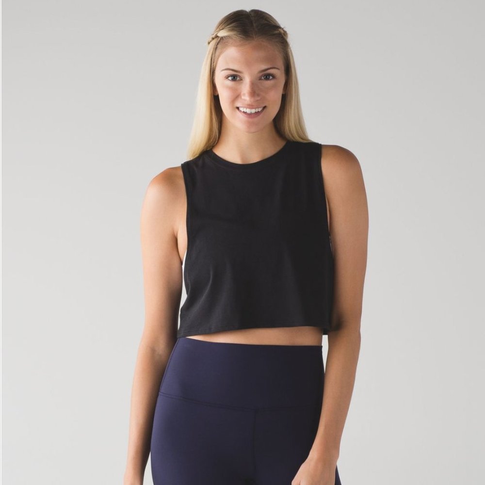 Lululemon Muscle Love Crop Tank *Tough - Size 6
